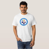 TVUUC Chalice Logo Medium Blue Circle T-Shirt (Vorne ganz)