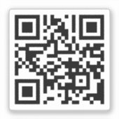TVUUC QR Code auf der Website Aufkleber (Vorderseite)