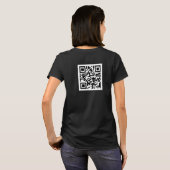 TVUUC QR Code auf der Website T-Shirt (Schwarz voll)