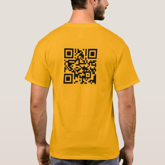 TVUUC QR Code auf der Website T-Shirt (Rückseite)