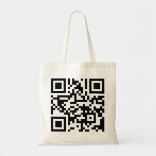 TVUUC QR Code auf der Website Tragetasche