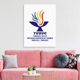 TVUUC Tennessee Valley Unitarian Universalist Leinwanddruck