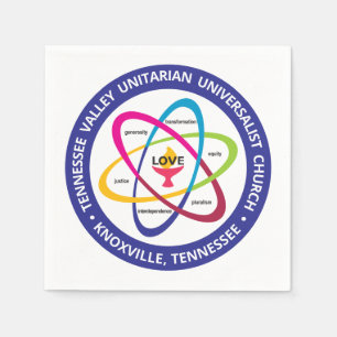 TVUUC UUA Gemeinsame Werte Atom Serviette