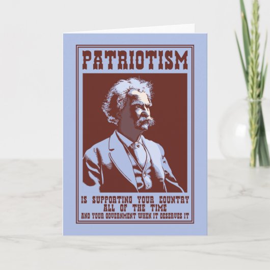 Twain - Patriotismus Karte (Vorderseite)