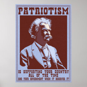 Twain - Patriotismus Poster