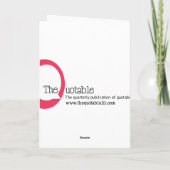 Twain Valentine Feiertagskarte (Rückseite)