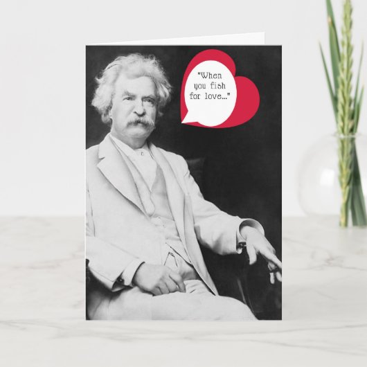 Twain Valentine Feiertagskarte (Vorderseite)