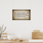 TWAIN'S QUOTE on the ALING YOUTH Poster (Küche)