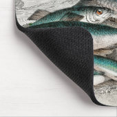 Twaite Shad, Herings, Sprats oder Garvies, Pilchar Mousepad (Ecke)
