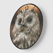 Twany Owl Große Wanduhr (Winkel)