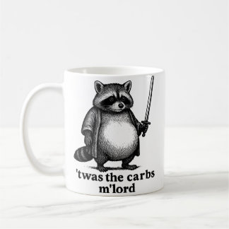 TWAS Die Kohlenhydrate M'Lord Waschbär | Mittelalt Kaffeetasse