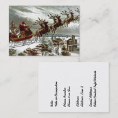 Twas die Nacht vor Weihnachten Visitenkarte (Vorne/Hinten)