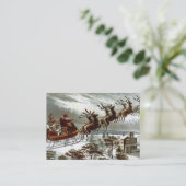 Twas die Nacht vor Weihnachten Visitenkarte (Stehend Vorderseite)