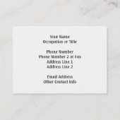 Twas die Nacht vor Weihnachten Visitenkarte (Rückseite)