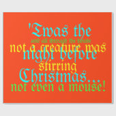 'TWAS DIE NACHT VOR WEIHNACHTSPackpapier Geschenkpapier (Flach)