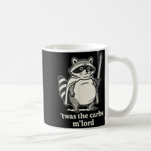 Twas The Carbs Mlord Raccoon Meme Graphic Kaffeetasse
