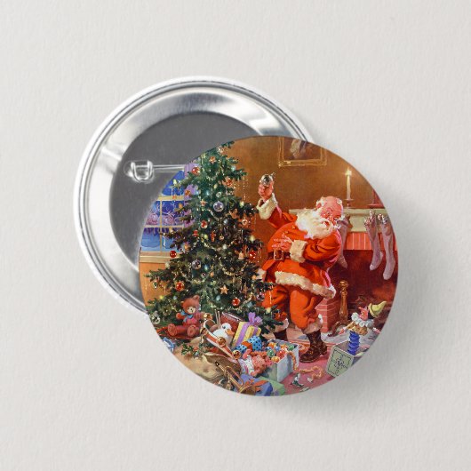 'Twas the Night Before Christmas Button (Vorne & Hinten)