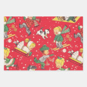 'Twas the Night Before Christmas Geschenkpapier Set (Vorderseite 3)