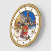 'Twas the Night Before Christmas Große Wanduhr (Winkel)