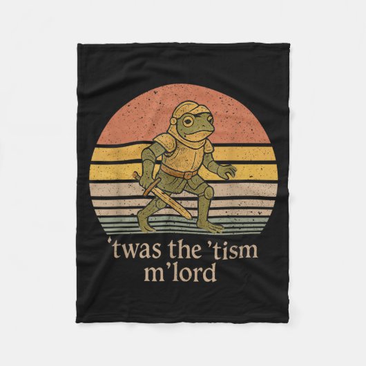 Twas The Tism M Lord Frog Knight - Autism Awarenes Fleecedecke (Vorderseite)