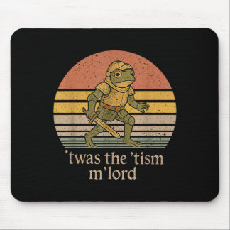 Twas The Tism M Lord Frog Knight - Autism Awarenes Mousepad