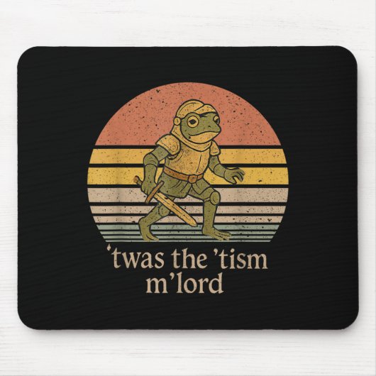 Twas The Tism M Lord Frog Knight - Autism Awarenes Mousepad (Vorne)