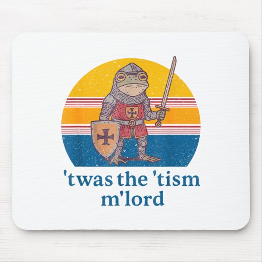Twas The Tism M Lord Frog Knight - Autism Awarenes Mousepad (Vorne)