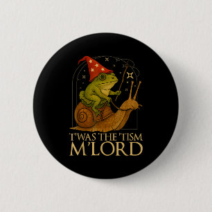 Twas The Tism M Lord Shirt - Lustige Autismus-Bewu Button