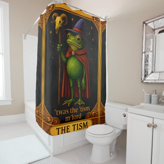 T'was The 'Tism M'Lord Frog Meme Autism Awareness Duschvorhang (Beispiel)