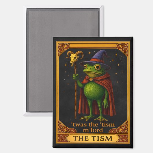 T'was The 'Tism M'Lord Frog Meme Autism Awareness Magnet (Vorderseite/Rückseite)