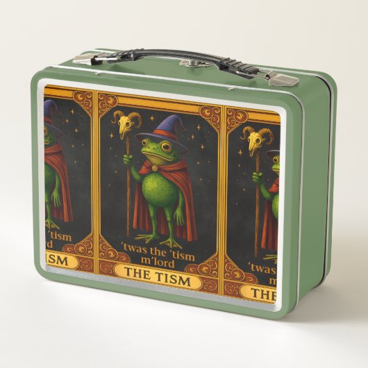 T'was The 'Tism M'Lord Frog Meme Autism Awareness Metall Brotdose (Rückseite)