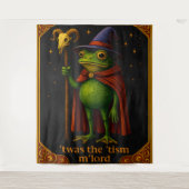 T'was The 'Tism M'Lord Frog Meme Autism Awareness Wandteppich (Vorderseite)