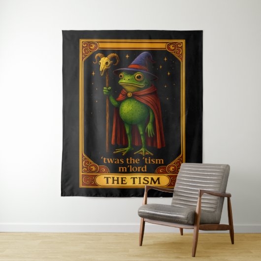 T'was The 'Tism M'Lord Frog Meme Autism Awareness Wandteppich (Beispiel)