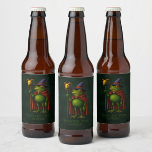 T'was the 'Tism M'Lord Frog Meme Autismus Bewussts Bierflaschenetikett