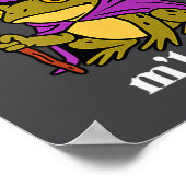 Twas The tism M'lord Funny Meme Frog Witch Autism  Poster (Ecke)