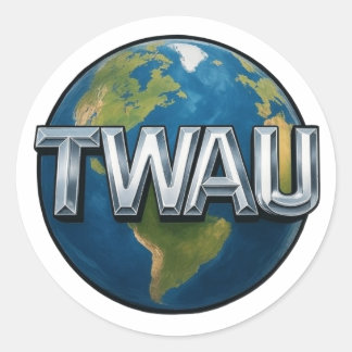 TWAU-Aufkleber Runder Aufkleber