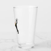 TWC Dog Breed Boho Foral Silhouette Glass Glas (Links)