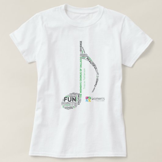 TWCD - Wörter Hinweis grün T-Shirt (Design vorne)