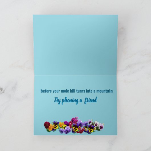 tweaking your thinking inspirational card 25 dankeskarte (Innenseite)