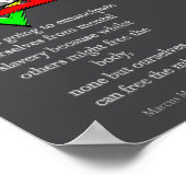 Tweaks Clothing - Marcus Mosiah Garvey Quote - Jam Poster (Ecke)