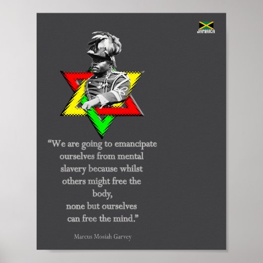 Tweaks Clothing - Marcus Mosiah Garvey Quote - Jam Poster (Vorne)