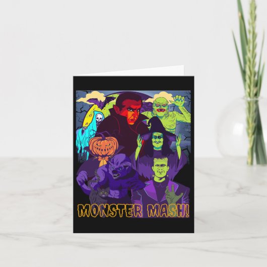 Twear T-Shirts Monster-Mash-Halloween-Kostümspass  Karte (Vorderseite)