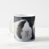 twee schattige cavia's kaffeetasse (Vorderseite Links)