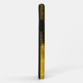 Tweed aus Gold und Schwarz Case-Mate iPhone Hülle (Hinten/Rechts)