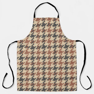 Tweed-Gänsefuß-Vintage-Muster Schürze