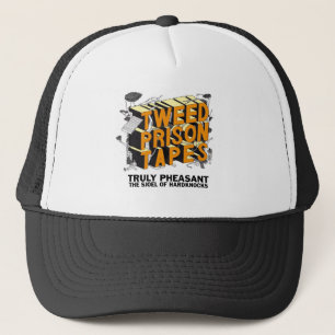 Tweed-Gefängnis-Krokett-Kappe Truckerkappe