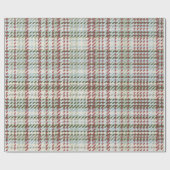 Tweed Karo - Eingeschneit Weihnachten Geschenkpapier (Flach)