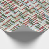 Tweed Karo - Eingeschneit Weihnachten Geschenkpapier (Ecke)
