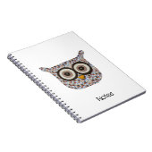 Tweed Owl Notebook Notizblock (Rechte Seite)