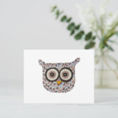 Tweed Owl Postkarte (Stehend Vorderseite)